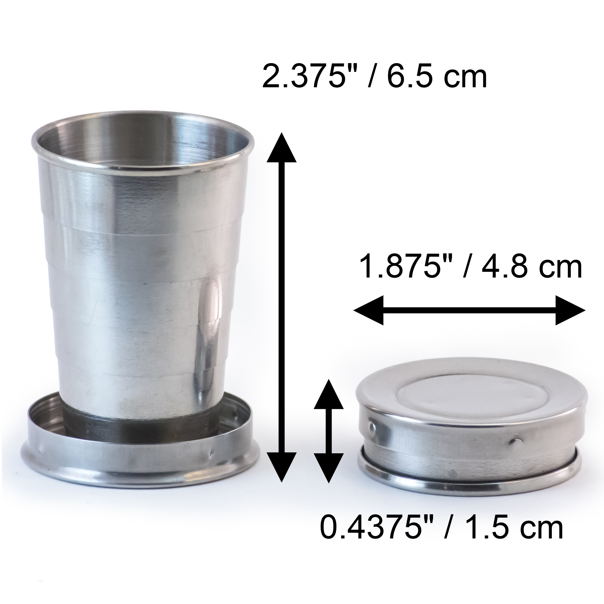 Stainless Steel Collapsible Artist Shot Glass