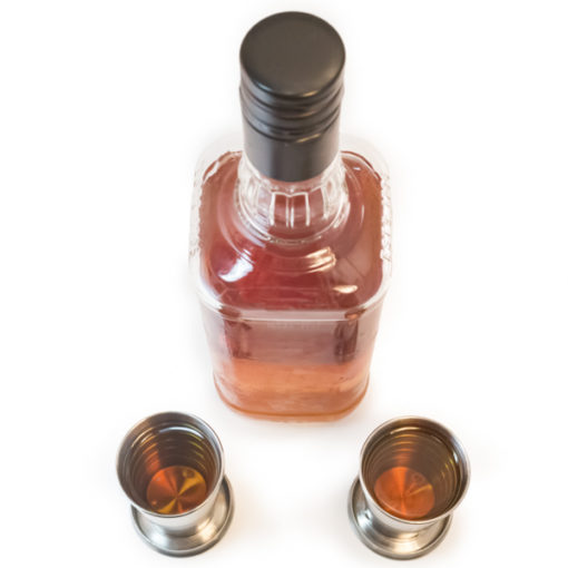 Perfect Pregame Collapsible Shot Glasses Filled with Whiskey